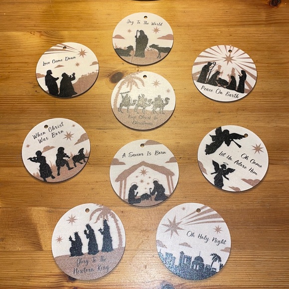 NWT Christmas Ornament Religious Set of 9 - Picture 4 of 11